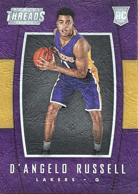 2015-16 Panini Threads Leather Rookies D'ANGELO RUSSELL Los Angeles Lakers
