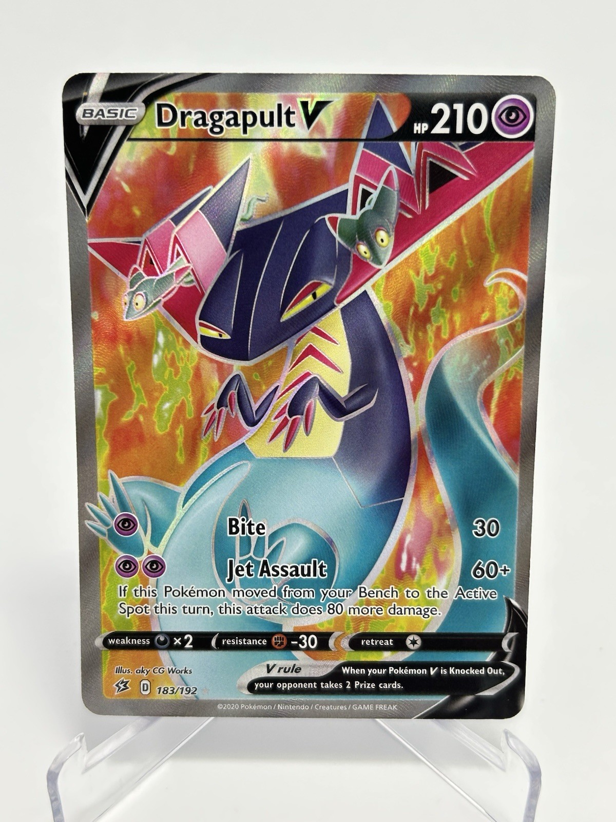DRAGAPULT V 183/192 | Full Art Ultra Rare | Rebel Clash | Pokémon TCG NM/M