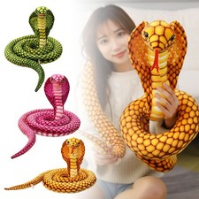 large Cobra/Snake Plush Stuffed Animal Doll Soft Toy Kids Children Gift JQ