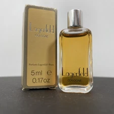 LAGERFELD Mini 5 ml Parfum Cologne Vintage Scent Bottle French Paris Perfume