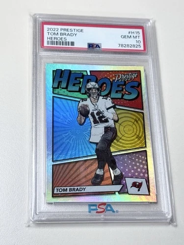 2022 Panini Prestige - Heroes Tom Brady #H-15 PSA 10 Tampa Bay Buccaneers 🏈