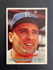 1957 Topps Gino Cimoli #319, small crease