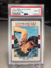 1991 Impel US Olympic Hall Of Fame Mark Spitz #2 - PSA 10 - POP 11