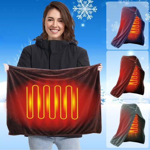 USB Three Level Adjustable Heating Shawl Electric Blanket