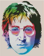 The Beatles "John Lennon" Counted Cross Stitch CHART No. 51-103