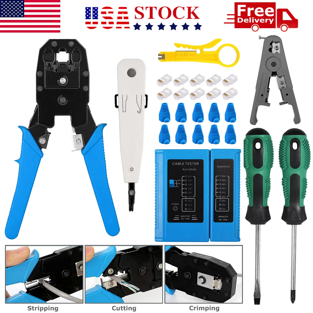 Cat6 network cable tool cheap kit