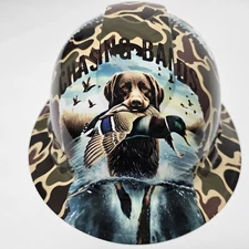 full brim hard hat custom hydro dipped IN DRAKE DUCK HUNTER CHASING BANDS  NEW