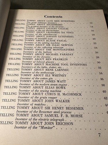 TELLING TOMMY about FAMOUS INVENTORS by Paul Pim. 1942 Cupples and Leon Company - Picture 16 of 24