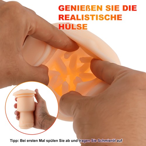 Herren Masturbator Elektrischer Cup Teleskopfunktion Massagegeräte für Männer DE - Bild 8 von 12
