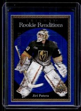 2023-24 Upper Deck Trilogy Rookie Renditions Blue Jiri Patera Rookie 382/499