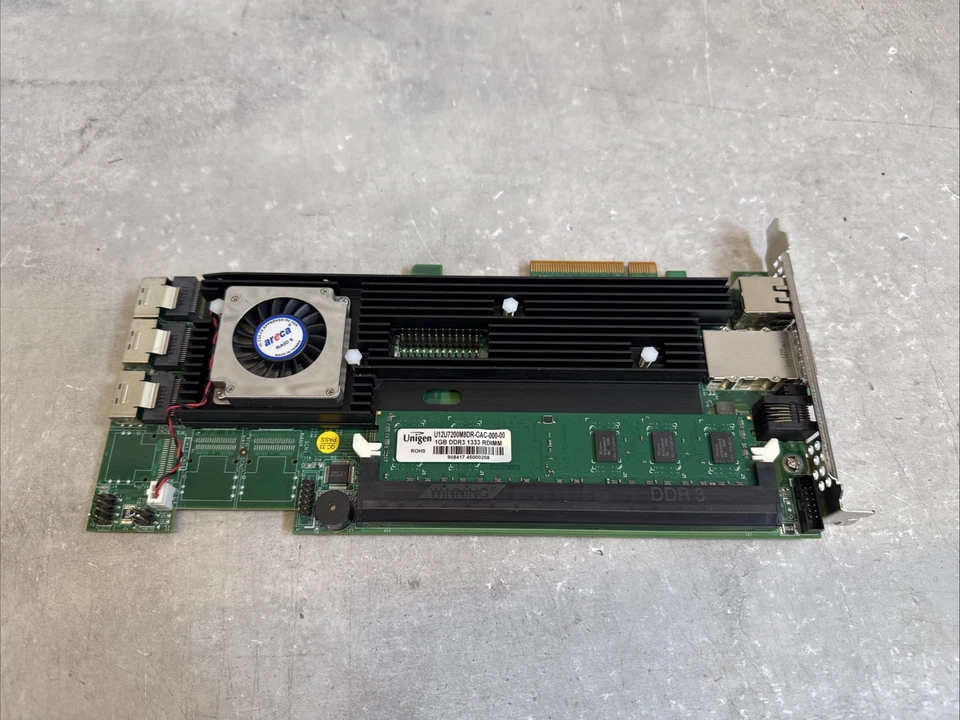 Areca ARC-1882ix-12 PCIe RAID Controller Card 12-Port with 1GB Cache - Image 3 of 4