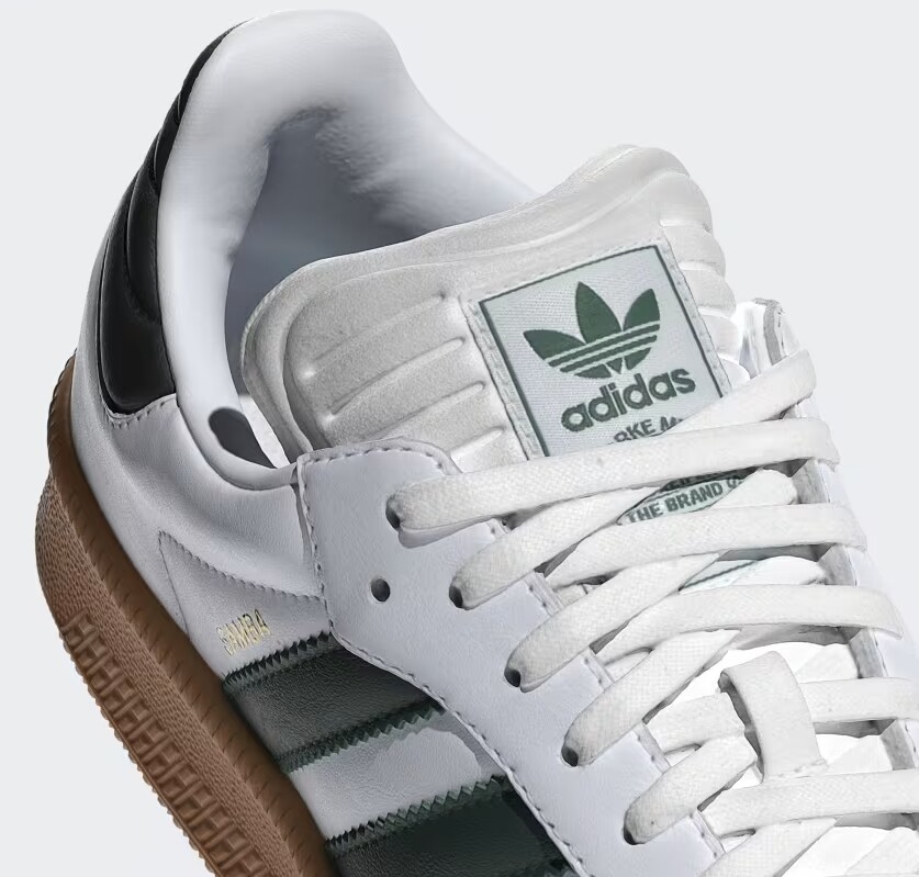 ◆adidas◆ Samba XLG White Dark Green IE9181 Adidas Originals Men's Samba XLG White Collegiate Green