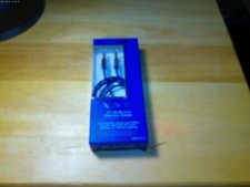 lot of 3-AUVIO Heavy Duty 3ft Stereo Audio Aux Gold Tip Cable 1/8" blue 4200689