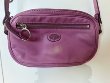 Tous Crossbody Bag Teddy Bear Logo Adjustable Strap Authentic Mauve Pink Purple