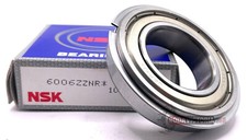 NSK JAPAN 6006 ZZ NR Deep Groove Bearing, Metal Shielded Snap Ring 30x55x13 mm