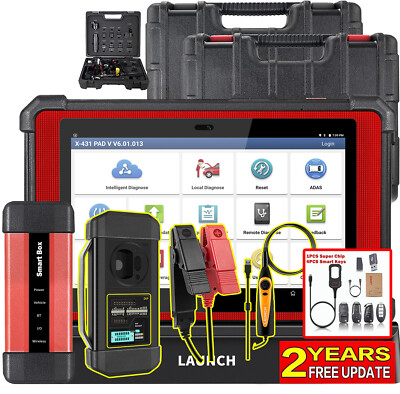 LAUNCH X431 PAD V PAD 5 OBD2 Car Diagnostic Scanner Tool ECU J2534 Programming