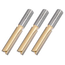Image of Trend BR01/3 3 Pack of 1/2" TCT Two Flute Straight Router Cutters 12.7mm x 50mm