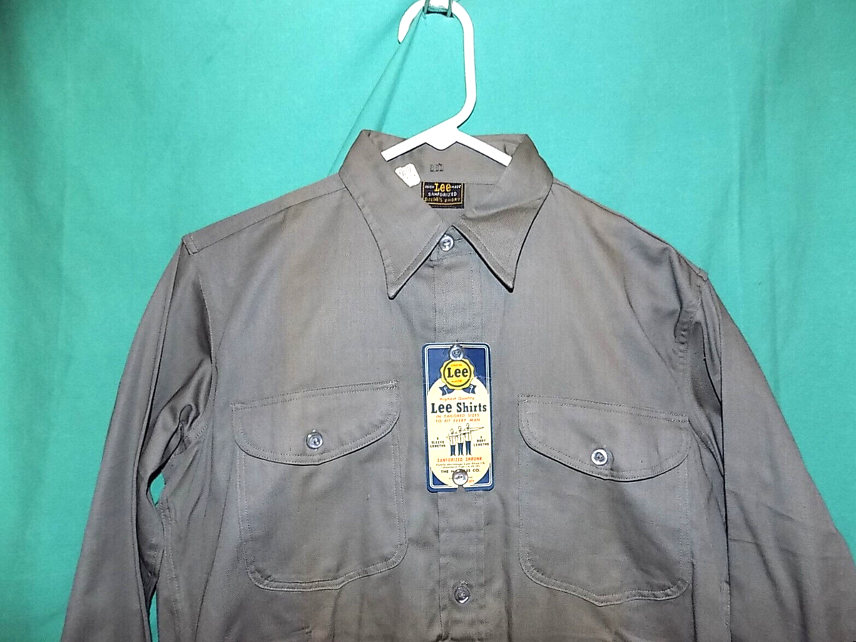 union made dress shirts 1932 Engineer Shirt Union Black  Vintage Utility Shirt with Reinforced  Design M-