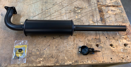 John Deere 650/ 750/ 850/ 950/ 1050 Muffler Exhaust Pipe w/ Gasket & Rain Cap - Picture 2 of 2