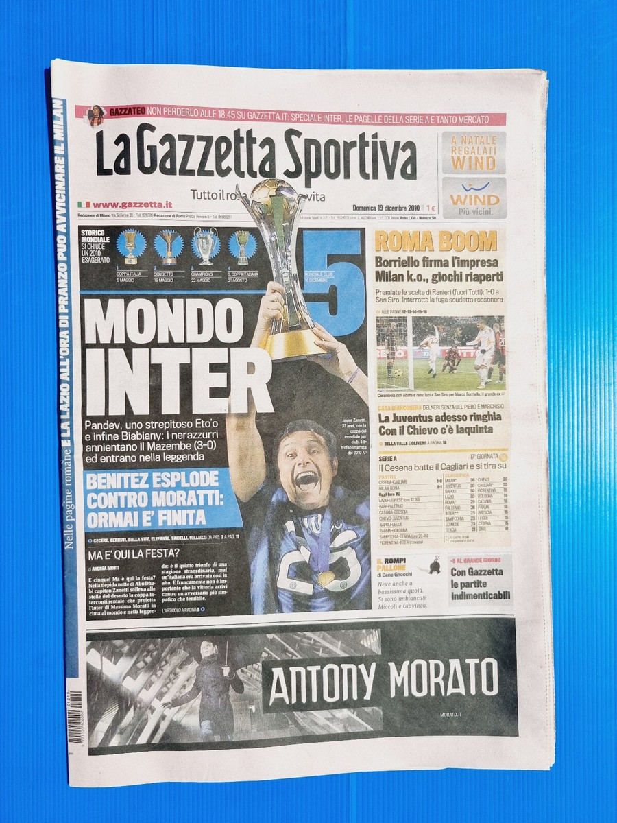 Gazzetta Dello Sport Originale – 3 Septembre 1980 – Borg, Visentini, Inter, Milan