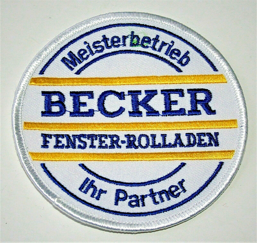 Vtg German Meisterbetrieb Becker Fenster-Rolladen lhr Partner Patch