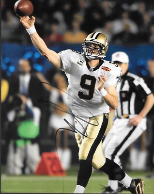 DREW BREES SIGNED NEW ORLEANS SAINTS QUARTERBACK