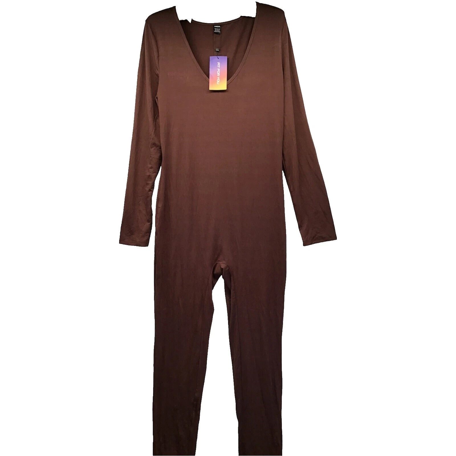 Brown Pijamas y batas de una pieza sólida para Mujeres