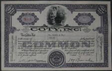 50 X Coty, Inc. 1940/1950s małe 100 akcji