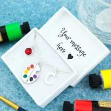 Paint Palette Bracelet, Personalised Gift, Art Jewellery, Gift For Artist, Cute