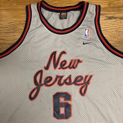 Nike New Jersey Nets Mens Kenyon Martin #6 Sewn NBA