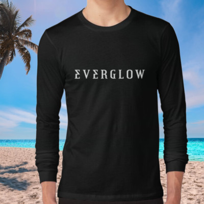 Everglow KPop HD Logo Long Logo American Long Sleeve T-Shirt Funny S to 5XL