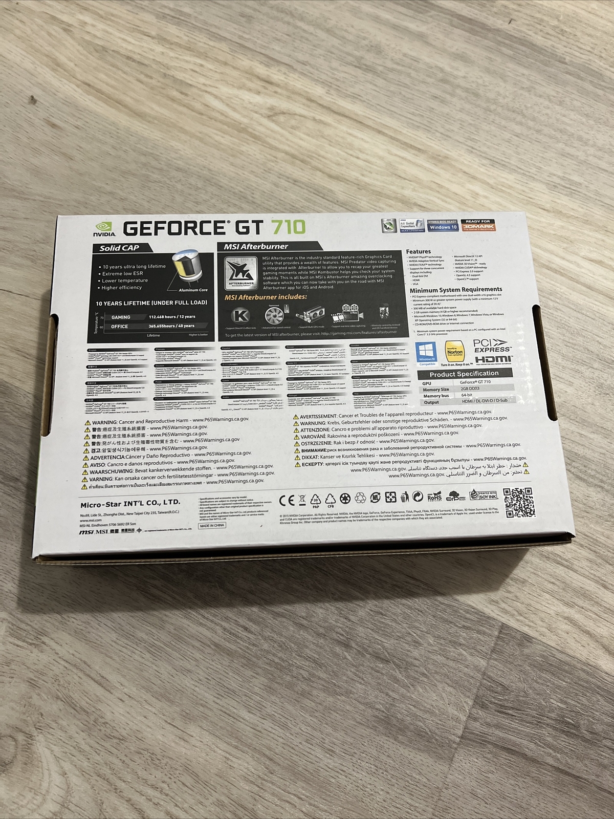 MSI GeForce GT 710 2GD3H LP