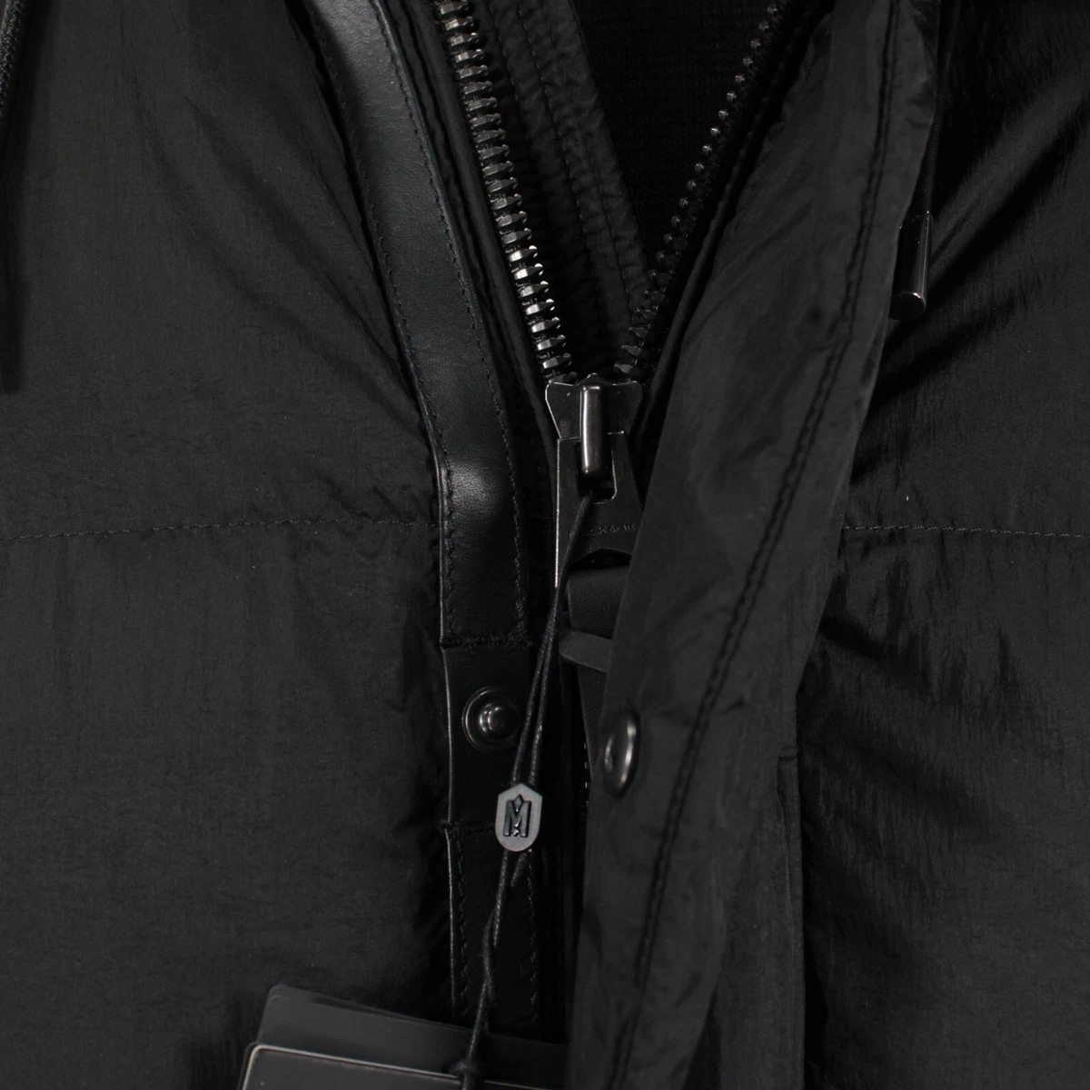 Mackage NWT Elio Parka Puffer Jacket Size 46 XL US In Solid Black
