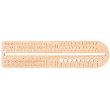 Wooden Crochet Ruler Household Needle Gauge Stocking Knitting Molds Tool