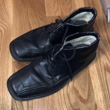 Rieker Risked anti stress mens ankle chukka boots black leather size EU 43 836