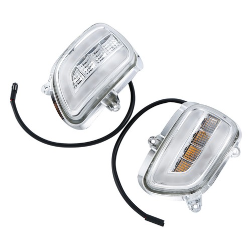 Front LED Turn Signals Clear Lens Fit For Honda Goldwing GL1800 2001-2017 02 03 - Picture 5 of 9