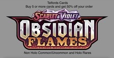Obsidian Flames - Common - Uncommon - Holo Rare - Choose Your Cards