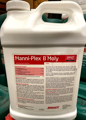 BRANDT MANNI-PLEX B MOLY SOLD BY THE CASE OF 5 GALLONS(TWO 2.5 GAL JUGS)