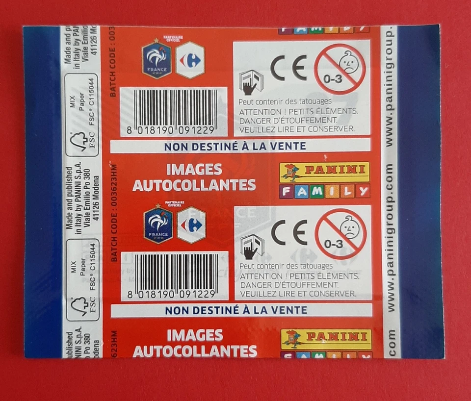 PANINI SEALED PACK WORLD CUP RUSSIA 2018 CARREFOUR FRANCE BUSTINA POCHETTE VER.1 - Imagen 2 de 2