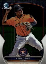 2023 Bowman Draft Camilo Diaz #BDC-129 Chrome Houston Astros