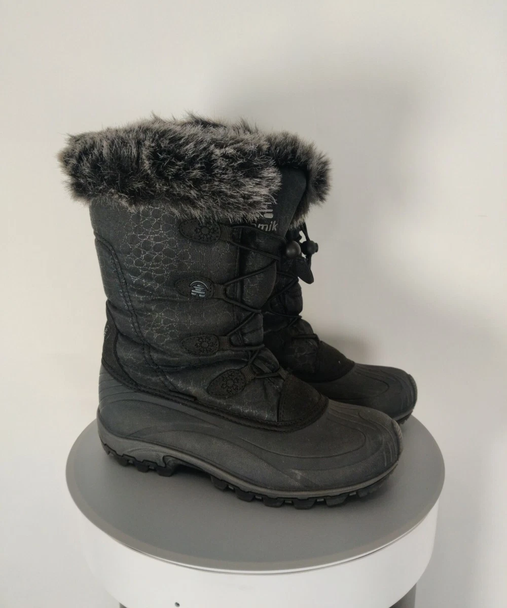 KAMIK Momentum Women s Size US 8 EU 39 Gray Fur Lined Snow Boots