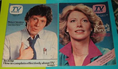 1980 CHICAGO TV WEEK LOT SARAH PURCELL & ROBERT WALDEN REALLY NICE CONDITION