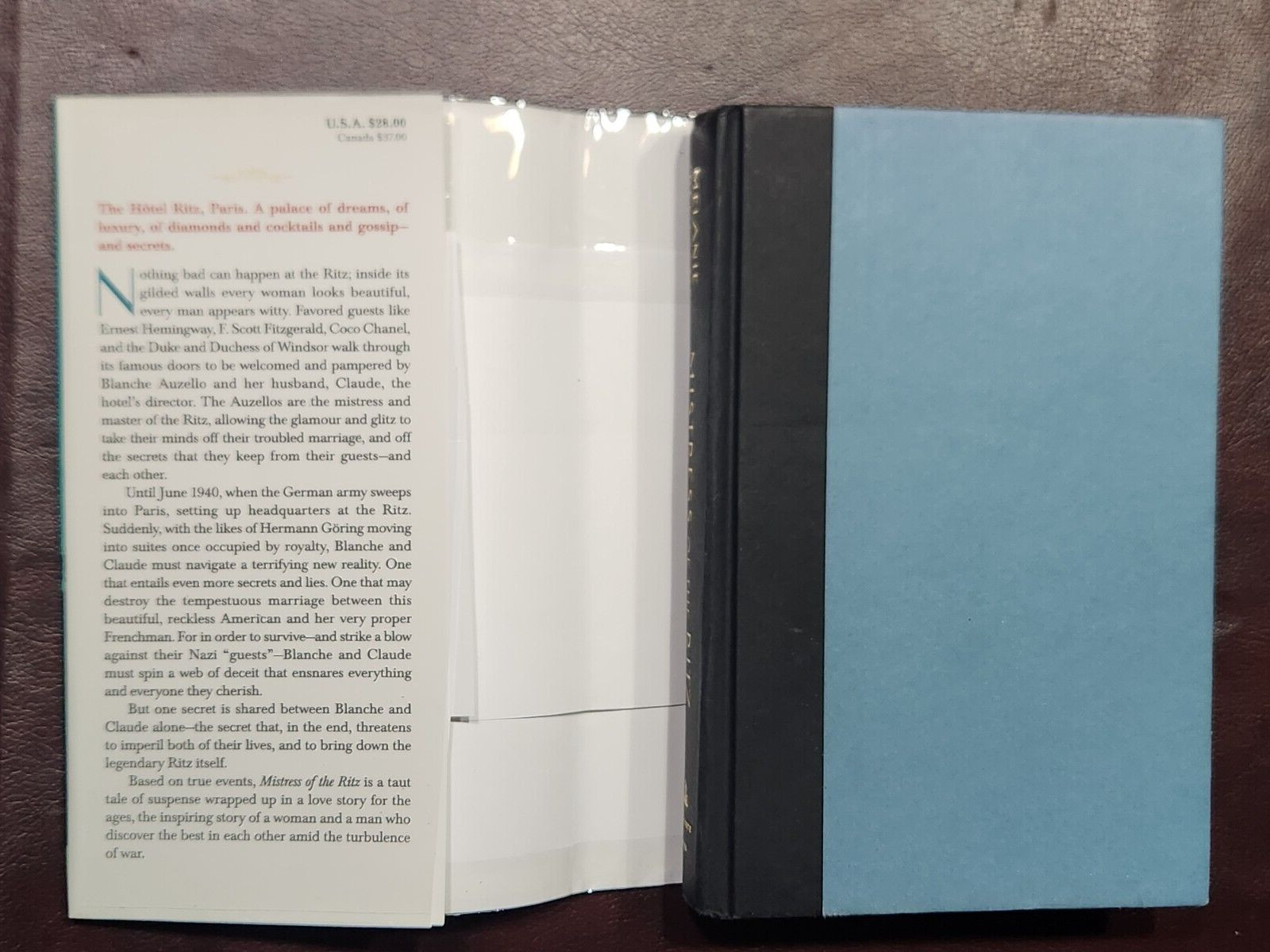 Mistress of the Ritz ~ SIGNED by Melanie Benjamin 2020 hcdj FIRST EDITION 1st PR