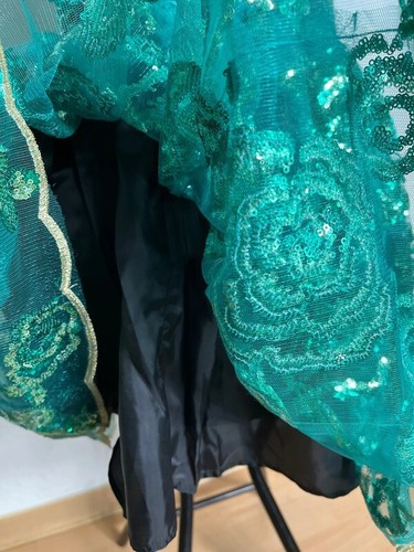 Iron Fist Kleid grün Rosen Spitze S - Bild 6 von 6