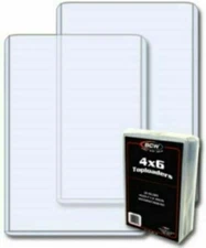 BCW Postcard Photo Topload Holder 25 cards Storage - 1TLCH4X6