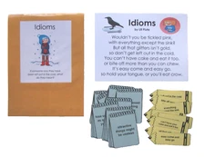 Teacher Made Literacy Center Educational Learning Resource Game Idioms