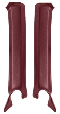 OER Red Pillar Post Molding Set For 1968 Firebird and Camaro Coupes