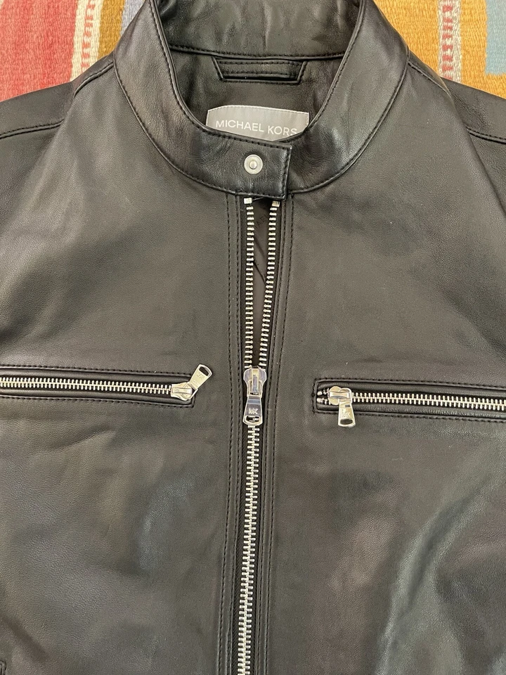 Chaqueta de cuero unisex Michael Kors TALLA: XS Foto 3 de 4