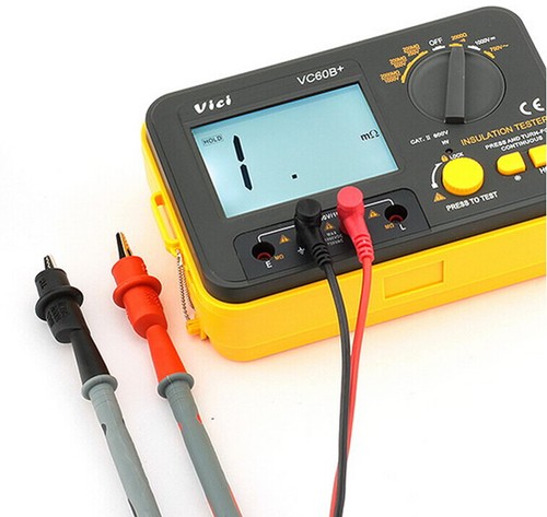 VICI VICHY VC60B+ Tester di Resistenza Isolamento Digitale Megger MegOhmmeter Meter - Foto 5 di 10