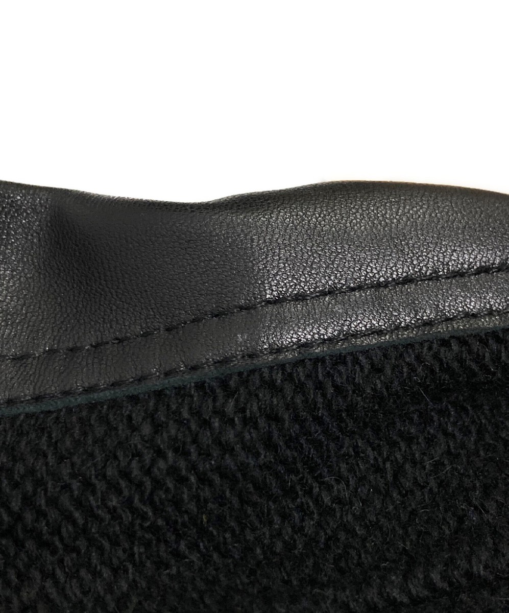 ZARA × ANDERSSON BELL Knit combination leather jacket Size